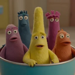a cinematic still of meeboo bohtrops, shmiggle biggles in the bleem podorkers, jajaboonords flipjimtots, masterpiece, closeup