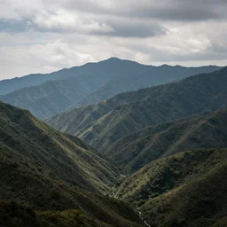 a beautiful alien landscape, mountains