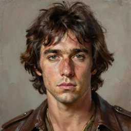 portrait of young 1 9 7 0 s al pacino as warlord villain character in mad max 2 : the road warrior, film still, detailed realism face in painting, detailed beautiful portrait, oil painting masterpiece, 8 k resolution, smooth, sharp focus, trending on artstation, by rembrandt