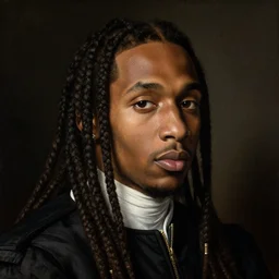 Renaissance portrait painting of Playboi Carti, detailed, realistic