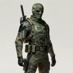 a person in the style of the metal gear solid 3 : snake eater art