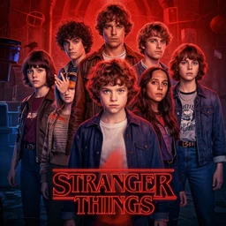 Stranger Things Season 5 Poster, high resolution, all cast members, netfilx !n-9