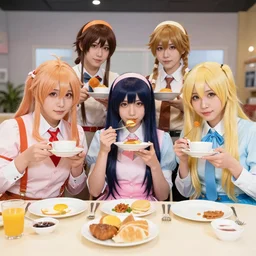 people cosplaying as breakfast n -6