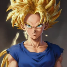 super saiyan natalie portman, highly detailed, digital painting, artstation, concept art, smooth, sharp focus, illustration, art by artgerm and greg rutkowski and alphonse mucha