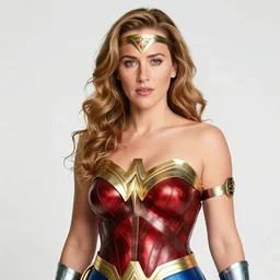 photo of a beautiful 4 0 - year - old gillian anderson dressed as wonder woman by mario testino and stanley lau, detailed, award winning, sony a 7 r, trending on artstation