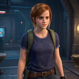Screenshot of Emma Watson in Portal 2