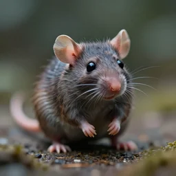 5 5 mm macro photo of a little futuristic alien rat. dof. bokeh. by artgerm and luis royo. highly detailed 8 k. intricate. lifelike. realistic sony a 7 r iv. soft light. cinematic processing