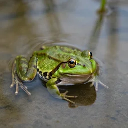 frog in the water, water temperature 100 degrees celsius