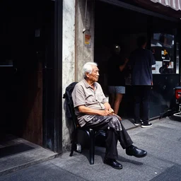Candid Street Photography. Kodak T-MAX 3200