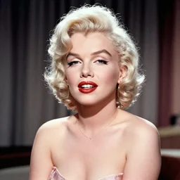 Marilyn Monroe as a 1980s young woman