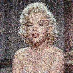 Marilyn Monroe as a 1980s young woman