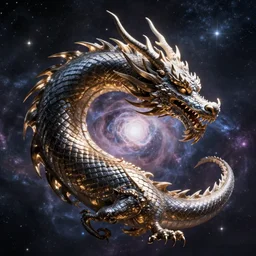 HD, cosmic dragon in style of artstation