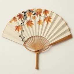 a painting of Autumn at Chinese fan