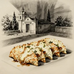 chilaquiles, sketch by ernst haekl
