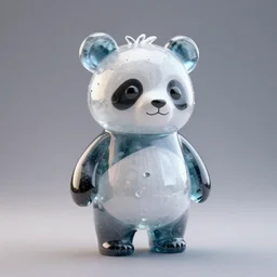 Ice Panda Figure, 8K, studio light