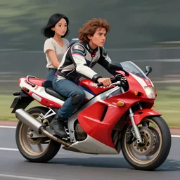 1 9 9 6 honda nsr 5 0 0, no rider, behance hd artstation loish and laurie greasley, victo ngai, andreas rocha, john harris