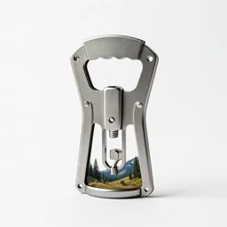 modular can opener, professional product shot, isolated on a pure white background, centered, entire object in frame, sharp focus, soft studio lighting