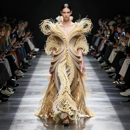 haute couture dried ramen noodles on the catwalk iris van herpen