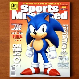 Sonic on the cover of Sports Illustrated
