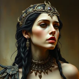 gal gadot as a hans zatzka, hans zatzka, hans zatzka, h. r. giger painting