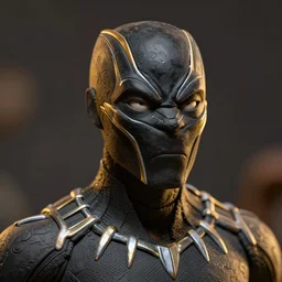 black panther clay model clay animation shot