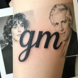 closeup tattoo that reads gm by annie leibovitz and steve mccurry, natural light canon eos c 3 0 0, ƒ 1. 8, 3 5 mm, 8 k, medium - format print
