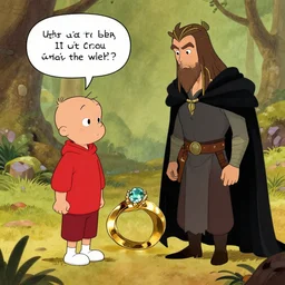 “Calvin and Hobbes getting the ring from Mordor”