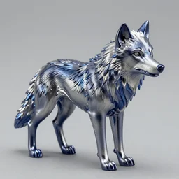 plastic shiny wolf