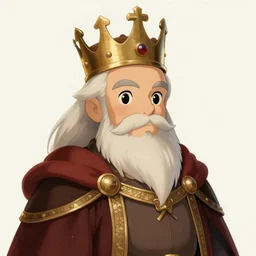 cute portrait of a medieval old king, artstation, elegant, highly detailed, digital painting, concept art, smooth, sharp focus, illustration, art by studio ghibli, makoto shinkai, jean giraud, atey ghailan 8 k