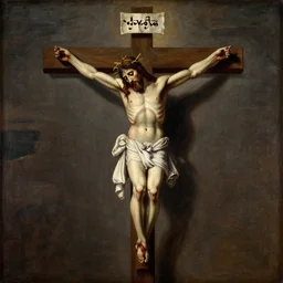 jesus christ on the cross, by nicola samori, painting, 8 k, high detail