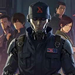 close - up portrait of a cyberpunk prison guard guard robot, dark fantasy art, gta 5 cover, official fanart behance hd artstation by jesper ejsing, by rhads, makoto shinkai and lois van baarle, ilya kuvshinov, ossdraws