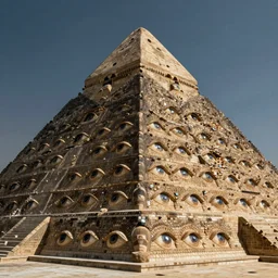 pyramid studded with eyes, many, many eyes