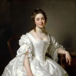 a beautiful portrait of an insanely beautiful young german princess by thomas lawrence, circa 1 8 0 3, neoclassic, rococo, romanticism, art by thomas lawrence, 8 k, extremely detailed, oil on canvas, 1 8 0 0 s, beautiful white gown, short brown hair, oil painting,