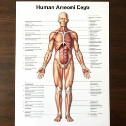 human anatomy reference sheet,