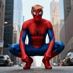 trump as spiderman