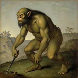one ogre, painting by hieronymus bosch