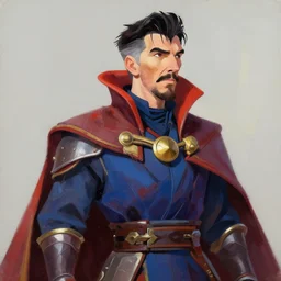 greg manchess portrait painting of partially armored doctor strange as overwatch character, evergarden, medium shot, asymmetrical, profile picture, organic painting, sunny day, matte painting, bold shapes, hard edges, illustration hearthstone, trending on artstation, by huang guangjian, gil elvgren, ruan jia, greg rutkowski, gaston bussiere