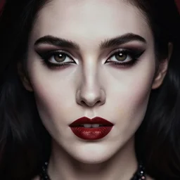close up face female portrait ( vampire )