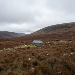 remote bothy in the Cairngorm mountains