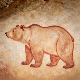 bear - totem, altamira cave paleolithic painting