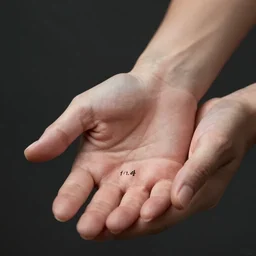 a photo of one ultra detailed beautiful feminine woman's cupped palm, instagram photo, studio photo, 9 0 mm, f / 1. 4