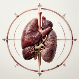 mantra art made of organs by Greg Rutkowski and Zdzislaw Belkinski , digital art, surreal, horror, HD, 8K