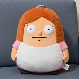 tina from bob's burgers as a squishy pillow, product photo