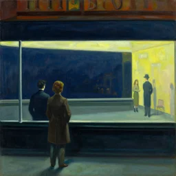 1942 oil on canvas painting by Edward Hopper, Nighthawks, Marvel Superheros