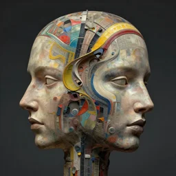 head full of dreams by artstation, artslant, instagram, deviantart, artfol, artbox, cgsociety, gfxartist, artful, zatista, artpal, instagram, blendernation, frank stella, beeple, giger, kopera, zawadzki, abstract, surreal, surrealism,, hyperrealism, futurism 4 k, octane