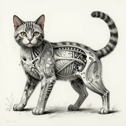 “ kentaro miura ” feline anatomical drawing veterinary pastoral horror shape kinetic 1 0 2 4 x 1 0 2 4