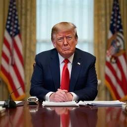 Donald Trump in better call Saul meeting room