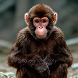monkey as arnold schwarzenegger in the terminator movie, 4k still