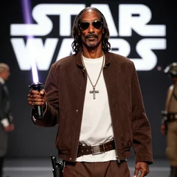 a still of snoop dogg as han solo in star wars, 8 k