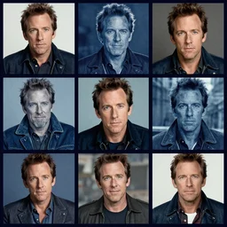 a collage of Ben Stiller blue steel